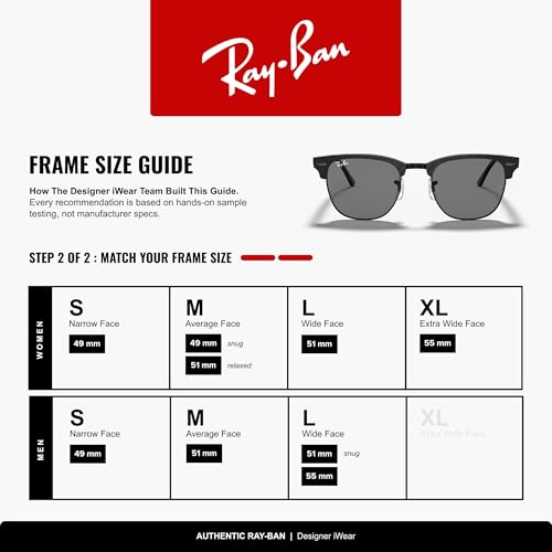 Image of Ray-Ban RB3016 Clubmaster Classic Square Sunglasses for Men for Women