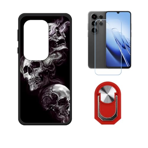 BMPNLSZ �K�pBlackview Wave 10�p+HD�����K���X�ɓK�����ėpTPU�P�[�X�A�V���J�Q���P�[�X�o���p�[�ی�o�b�N�P�[�X-�ɓK����9�d�x�X�N���C�u�h�~�X�N���[���v���e�N�^(6,88") + ���O���\�Ŕėp�I��360�x��]�\�ȃX�e���g