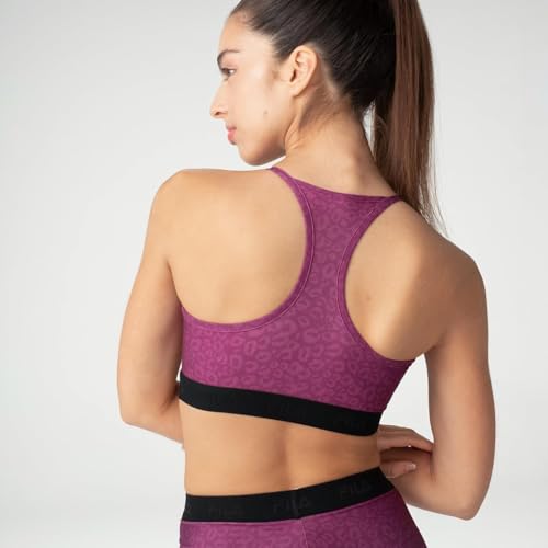 Top Fem. Fila Train Elastic II,Bordô Estampado,GG