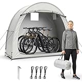 Outvita Bike Tent, Outdoor Portable Bicycle Storage Sheds with 210D Oxford Fabric PU4000 Waterproof Cover for 2-3 Bikes, Storage Cover Shelter for Motorcycle,Garden Tools,Toys,Lawn Mower