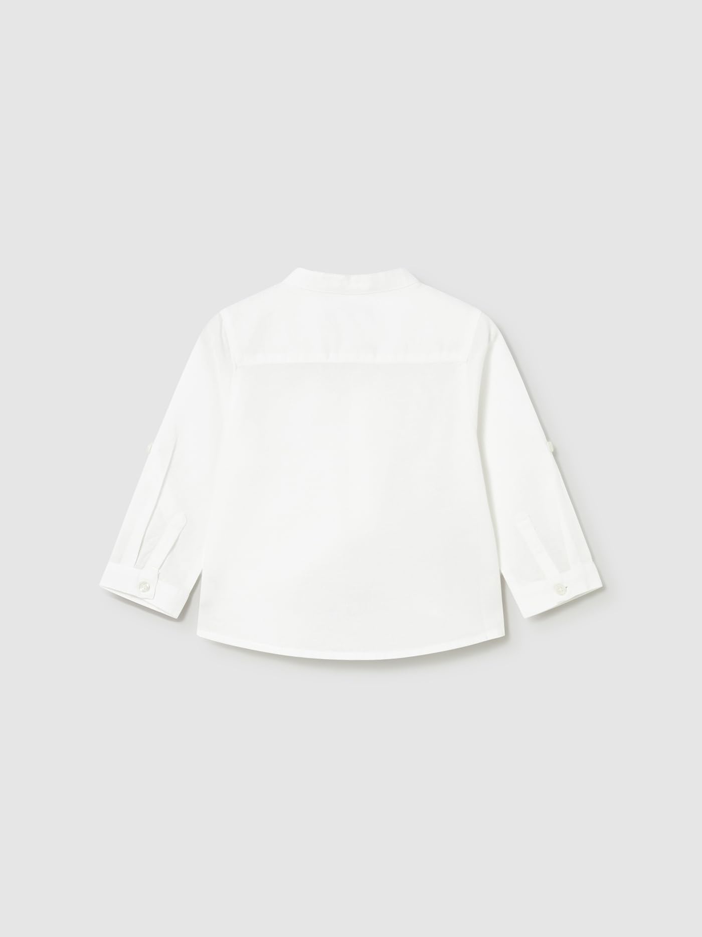 Mayoral Camicia m/l Lino Collo corean per Bimbo Bianco