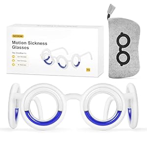 NEOISM Anti Motion Sickness Glasses Relieve Carsickness Airsickness Seasickness Glasses Ultra Light Portable Nausea…