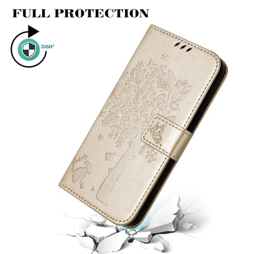 Housse Cuir Samsung S6 Edge dorée, protection intégrale chic et durable - 5
