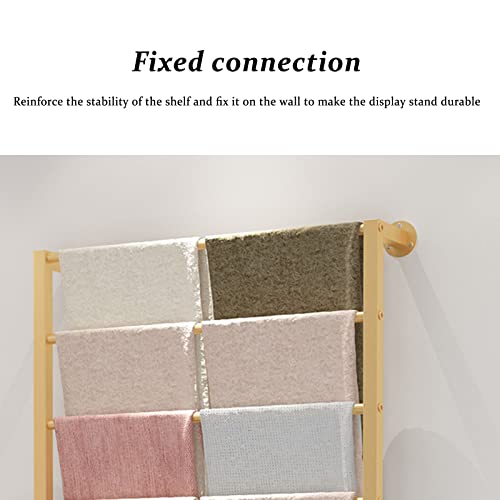 Estante De Pared Metálico para Bufandas. Ropa Elegante para Tiendas Minoristas Comerciales Bufandas. *Soluciones De Almacenamiento De Moda..White-100 * 120CM