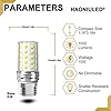 E26 10W LED Light bulbs, 6000K Daylight White, 1000 lumen, 100 Watt Equivalent Incandescent Bulbs, Non-dimmable Edison Candelabra Ceiling Fan led Bulbs, Flicker Free, Tubular LED Corn Bulb, 5 Pack