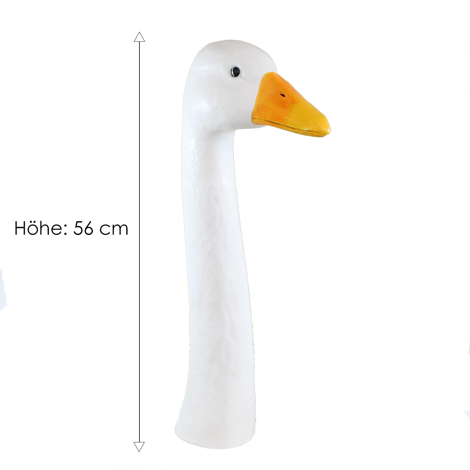 colourliving Gartenfigur Gans Gänsekopf Gänsehals - Gartenstecker Varianten in Form und Größe (Gans XXL)