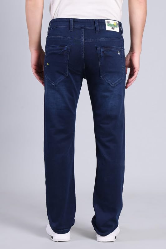 Image of LARA Men's Regular Fit Denim Jeans | Durable Fabric | 2534