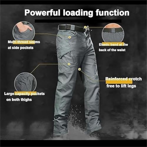 Clovetrend - Tactical Waterproof Pants, Tactical Cargo Pants for Men Outdoor, Tactical Hiking Pant with Pockets3