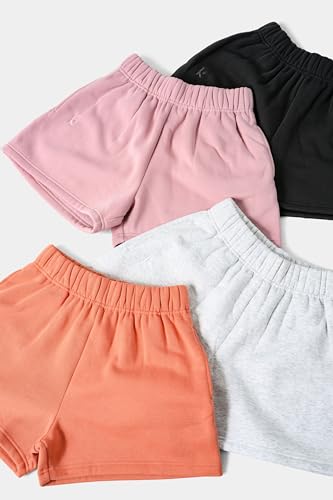 Image of Kamo Fitness CozyTec Sweat Shorts Women High Waisted Lounge Comfy Casual Cotton Shorts with Pockets