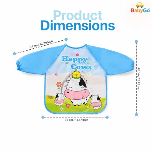 Image of BabyGo Cotton Baby Tie Button Bibs | Soft, Washable Feeding Bibs for Kids, Adjustable, Reusable, Gentle on Skin, Comfortable & Ideal for Mealtime, Perfect for Infants & Toddlers | Multicolor