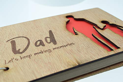 Álbum de recortes para papá e hijo – Papá, sigamos creando recuerdos, ideal para el Día del Padre, cumpleaños y Navidad (Way-bookdadb) miniatura 2