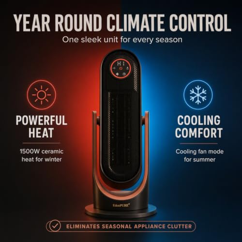 Image of EdenPURE GEN40 PLUS Infrared Heater and Cooler Combo ECO Mode Indoor Use