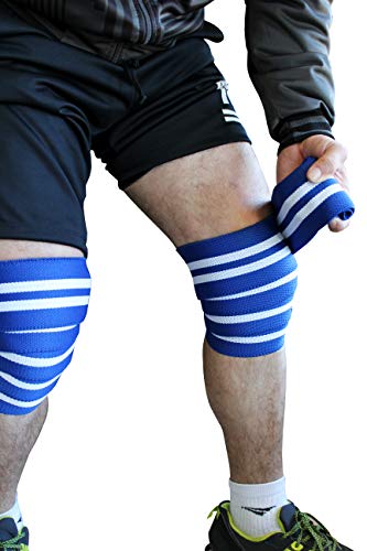 Faixa De Joelho Profissional Crossfit (PRETO C/BRANCO)