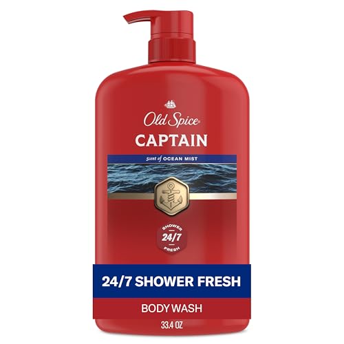 Old Spice Refreshing Body Wash for Men, 3X Defense, 24/7 Shower Fresh with Long Lasting Scent, Red...