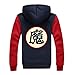 ASDFGHJK Unisex Felpa con Cappucio 3D Stampato Uomo Goku Disegni Cosplay Super Saiyan Otaku Pullover 3XL