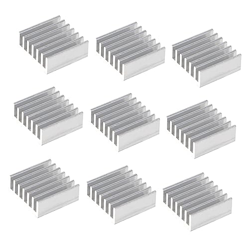 Shineofi 24pcs Aluminum Chip Heat Sink Cooling Pad For Power Electronic Radia...