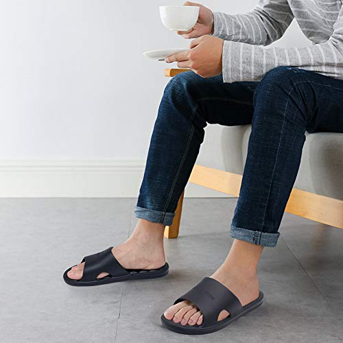 Image of Women's Shower Slipper, Quick Drying Non-Slip Slippers, Bathroom House & Pool Sandals, In-Door Slipper for Gym, Soft Sole, Beige, Size S, M, L, XL