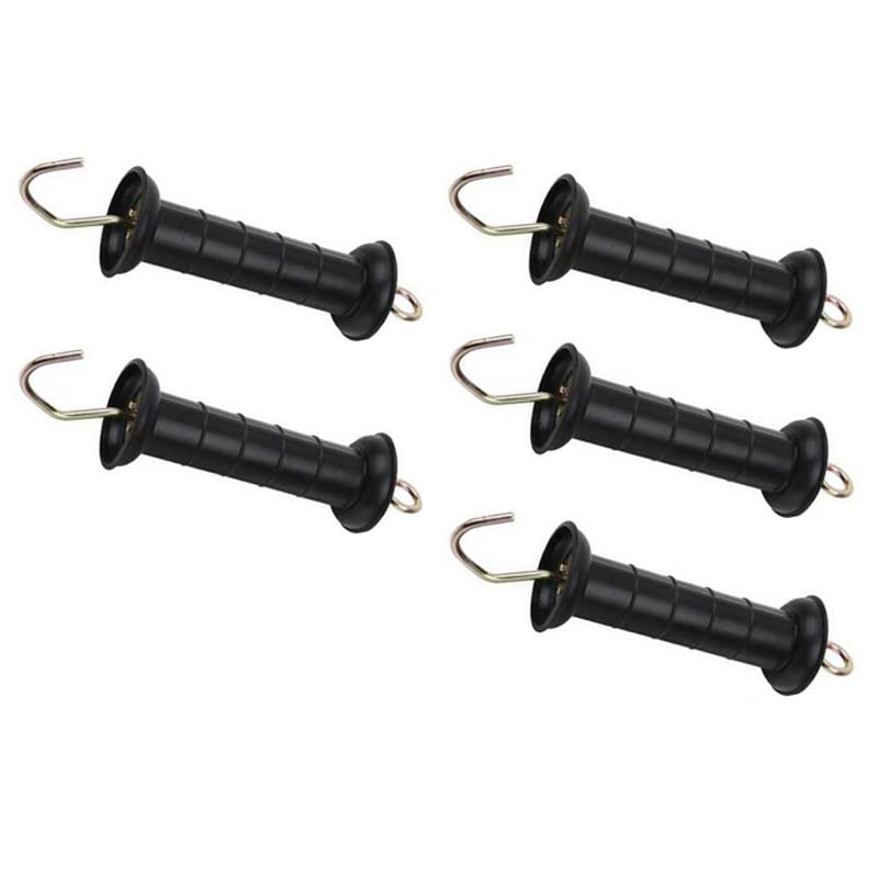 Maniglia del cancello del recinto elettrico 5PCS, Maniglia del cancello del recinto elettrico in plastica, Isolante del morsetto angolare in plastica, Allevamento della barra di presa del bestiame