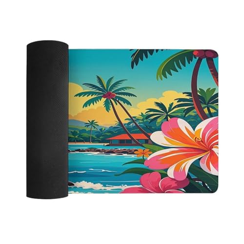 Hello Hawaii Desk Pad Large Office Desk Mat 30x60 cm miniatura 3