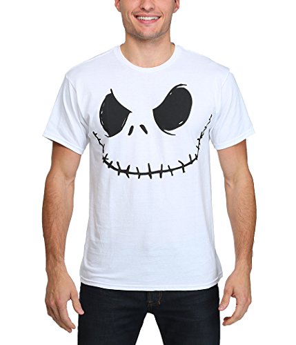 Nightmare Before Christmas Smilin Jack Skellington Costume T-Shirt-XX-Large White