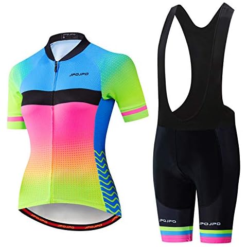 JPOJPO Maillot de Ciclismo de Verano para Mujer con Pantalones Cortos Acolchados Cover