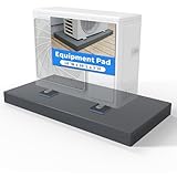 Air Jade Equipment Pad for Ductless Mini-Split Air Conditioner Heat Pump System, 18 × 38 × 3 inches, Plastic Mini Split Condenser Pad, Gray