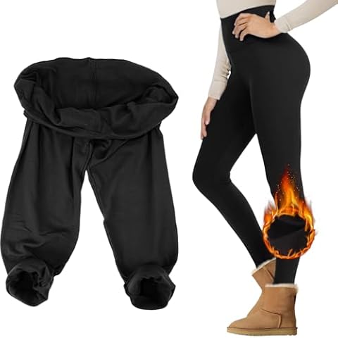 Runmeihe High Waisted Thermal Leggings Cover