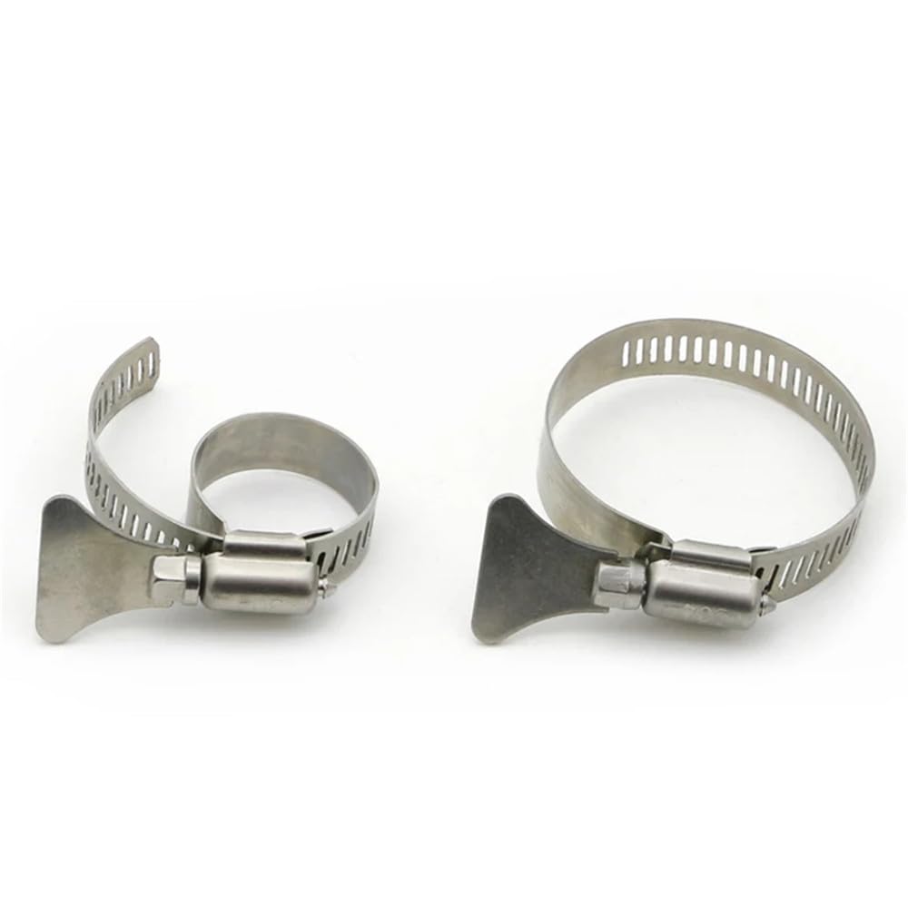 Morsetto per tubi dell'acqua in acciaio inossidabile 304, morsetto per trachea, morsetto di bloccaggio fisso con maniglia, anello per gola, anello per tubi a torsione manuale, tubo per olio, 270, 292