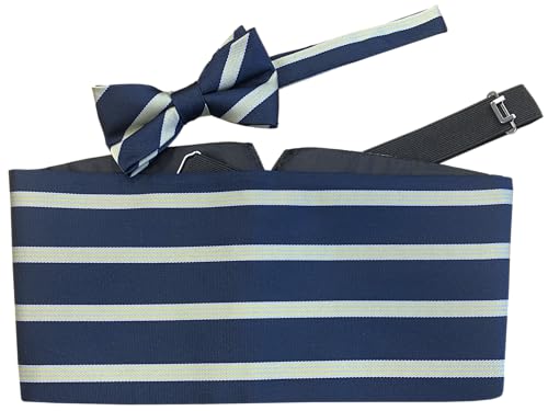 Coffret cadeau Cummerbund Army Catering Corps avec nœud papillon bleu et jaune