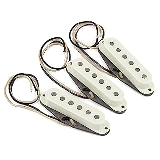 Fender 099-2237-000 Ensemble de micros Stratocaster Pure Vintage ’65 – Blanc Vintage - Les Beatles, Paul McCartney, John Lennon, RIngo Starr, George Harrison