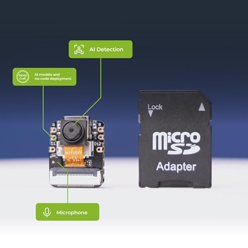 Image of Seeed Studio XIAO ESP32 S3 Sense - 2.4GHz Wi-Fi, BLE 5.0, OV2640 Camera Sensor, Digital Microphone, 8MB PSRAM, 8MB Flash, Battery Charge Supported, Rich Interface, IoT, Embedded ML