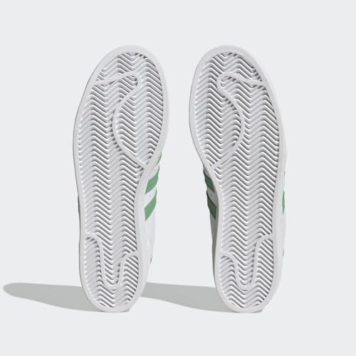 Image of adidas Originals Mens Superstar White /Semi Screaming Green /Blue Dawn 10