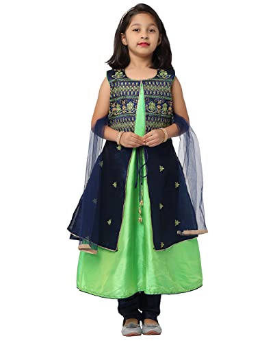 Ashwini Girl Salwar Suit With Zari Work | Indian Readymade Ethnic Churidar Salwar Suit for Kids