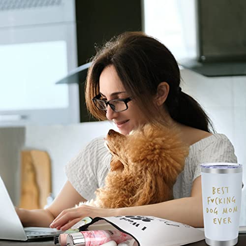 Best Dog Mom Gifts,20 Oz Wine Tumbler Unique Gifts Idea Basket Box With Socks For Veterinarian,Animal Rescue Or Vet Tech,Makeup Bag Dog Lover Funny Gifts For Women,Gag Gifts For New Puppy Baby Owners #TOP4