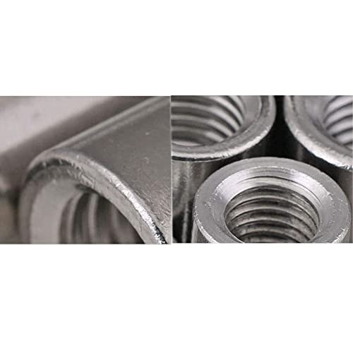 20 Stück M4 6x10mm 304 Edelstahl Mutterverbinder Langmutter Rundverbinder Muttern Innengewinde Stangenbesatz Runde tiefe Mutter