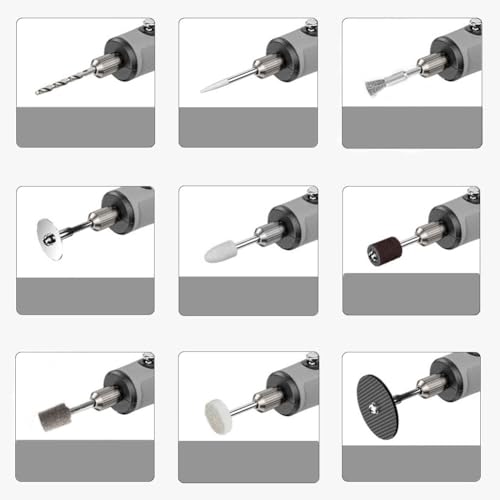 Mini Multifunctioneel Gereedschap Elektrische Schuurmachine Rotatiegereedschap Slijpmachine met | 101 accessoires | voor Kleine Ambachten en Projecten - Afbeelding 6