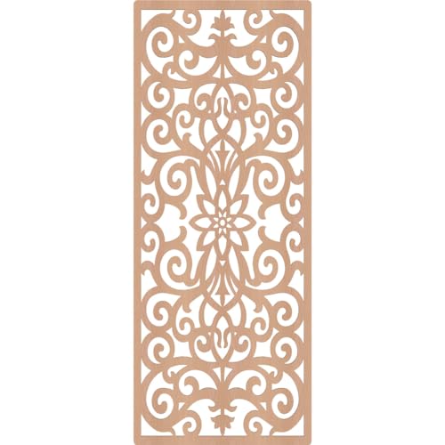 Image of Buel Decorative Pierced Fretwork Wood Wall Panels, 23 3 /8 inchW x 59 3 /8 inchH x 1 /4 inchT, Alder
