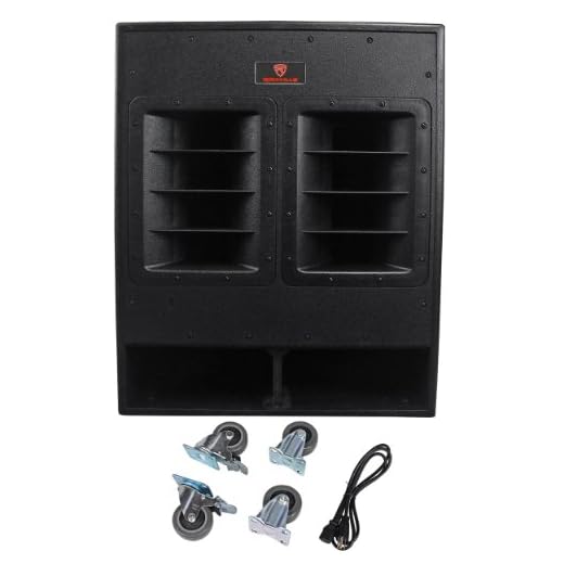 Rockville RBG18FA 18" 3000w Active Powered Pro Subwoofer Folded Horn PA/DJ Sub