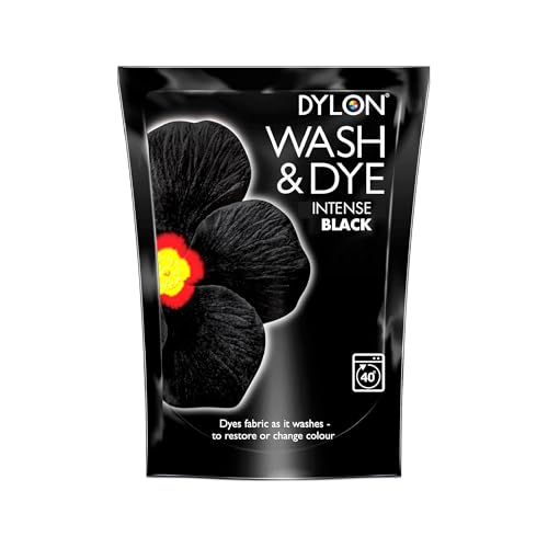 Dylon Wash and Dye used Worldwide by Best Designers, Suitable for Natural Large Fabrics, Multi-Purpose, Permanent and Easy to Apply, Color: Velvet Black