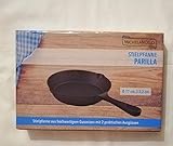 Michelangelo Stielpfanne Parilla 17 cm Durchmesser und 3,2 cm hoch mit 2 praktischen Ausgüssen