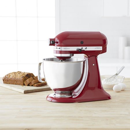 Image of KitchenAid KSM150PSCL Artisan Series 5-Qt. Stand Mixer with Pouring Shield - Crystal Blue