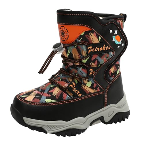 IWIHMIV Toddler Snow Boot Toddler Boy Winter Boots Kids Snow Boots for Girls Toddler Outdoor Winter Warm Comfortable Boots