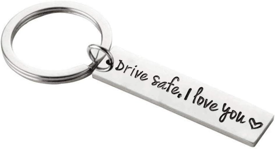 Drive Safe Keychain I Love You Pendant Dad Boyfriend Gift Trucher Husband Valentiness's Day Driver Gift for Women Men