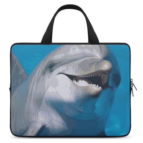 Housse ordinateur 10 pouces dauphin - Pochette PC portable smile