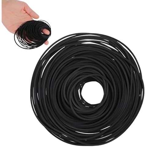 100 Square Rubber Belts for Cassette Machines Cover