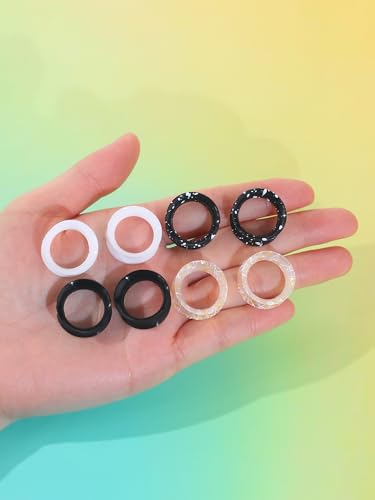 Xpircn 4mm-25mm Silicone Ear Gauges Flexible Ear Tunnels Plugs Stretchers Expander Double Flared Flesh Ear Piercing Jewelry for Women Men4