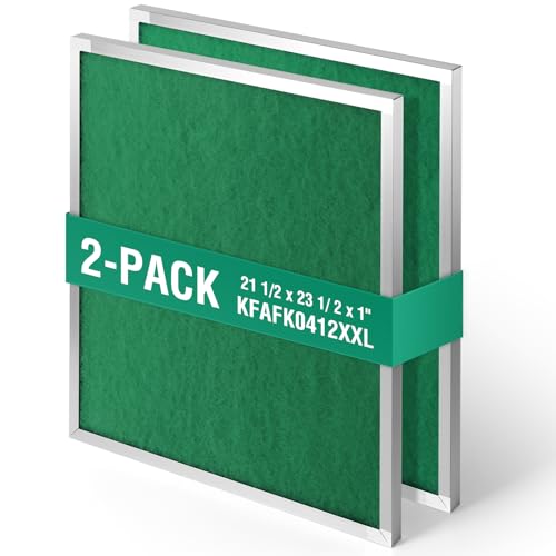 Upgraded 2Pack KFAFK0412XXL Filter - 21 1/2 x 23 1/2 x 1