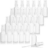 1 oz / 30 ml High Shine Gloss White Glass Boston Round Bottle with White Fine Mist Spray (24 pack)