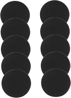 10pcs Black Stethoscope Diaphragm Reusable Soft Protectors for Doctors Comfortable Lightweight Easy to Clean for Settings and Patient Care