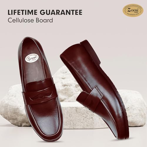 Image of Zoom Shoes Leather Boot for Men Formal Shoes for Adult Super Comfortable with Cushioned Insole for Office /Party A-1137